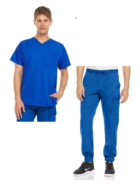 2089 Mens 2 Pc 4 Way Stretch Jogger Set Wholesale Nursing Scrubs